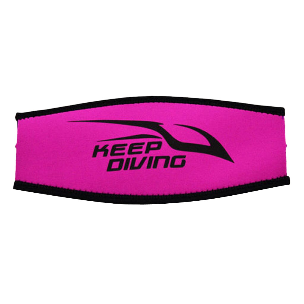 Correa de neopreno cómoda para mascarilla de buceo, accesorios de cubierta para mascarilla deportiva, correa acolchada de protección para el cabello largo, envoltura de 8,7x3,9"