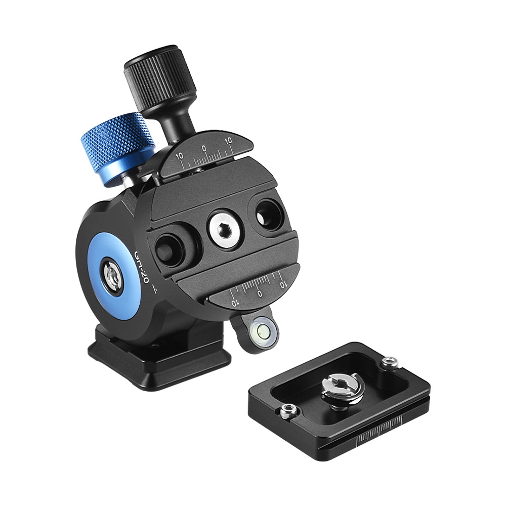 Andoer GH-20 Treppiede in Lega di Alluminio Testa inclinazione CNC Monopiede Testa A Sfera w/Piastra A Sgancio Rapido Compatibile per ARCA svizzero sirui Montaggio