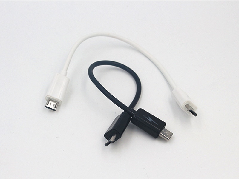 Micro USB Type B Male To Micro B Male 5 Pin Converter OTG Adapter Lead Data Cable 17cm