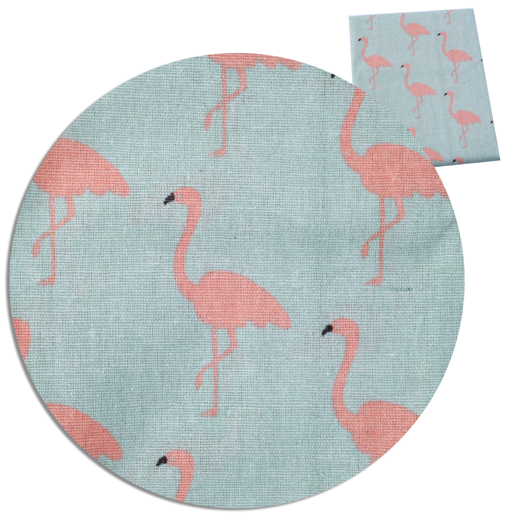50*145cm flamingo vandmelon linned stof trykt stof syning quilte stoffer til patchwork håndarbejde gør-det-selv-materiale ,1 yc 7131: 1059907001