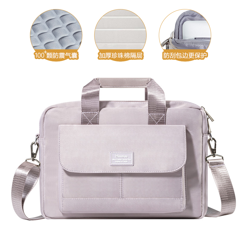 13.3 14 15.6 16 inch Laptop Bag Shoulder Handbag Briefcases Sleeve Case For Macbook Air Pro HP Huawei Asus Dell Lenovo ASUS Acer: 13-inch / Pink