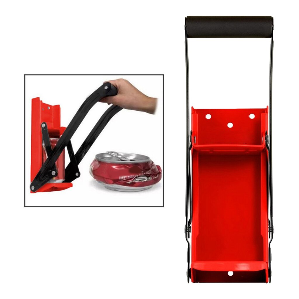 1pcs Heavy Duty Red Can Crusher Bottle Opener Soda Beer Bottle Smasher Eco-friendly