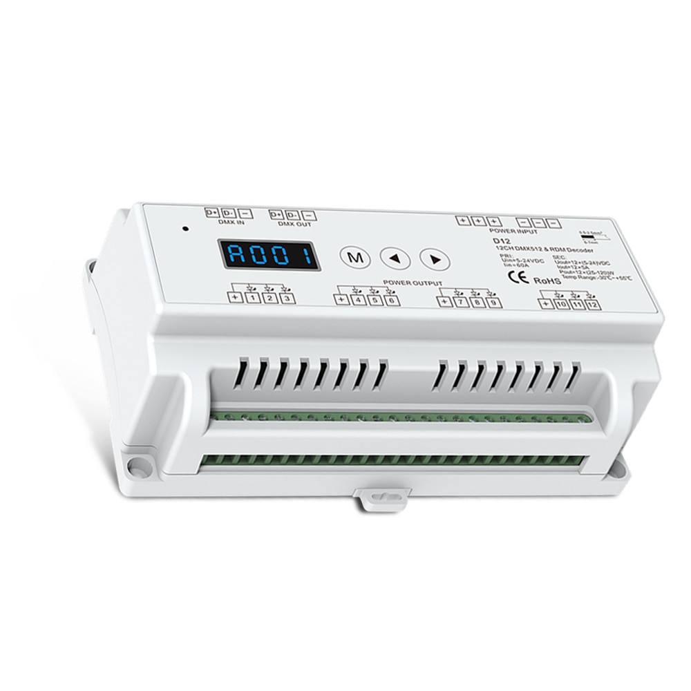 Din rail mounted constant voltage 12 Channel CV DM... – Vicedeal