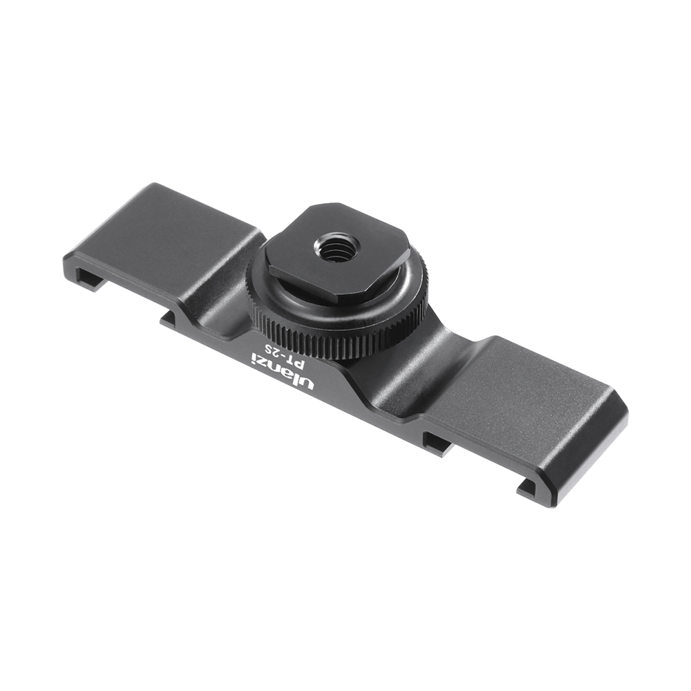 Ulanzi PT-2S Dual Shoe Mount Adapter Microphone Extension Bar for Boya BY-MM1 ULANZI VL49 LED Video Light Gimbal Accessories