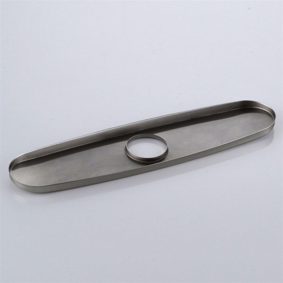 Brushed Kitchen Sink Faucet Hole Cover Deck Plate Escutcheon Stainless Steel Household Supplies Bathroom Decor Accessories