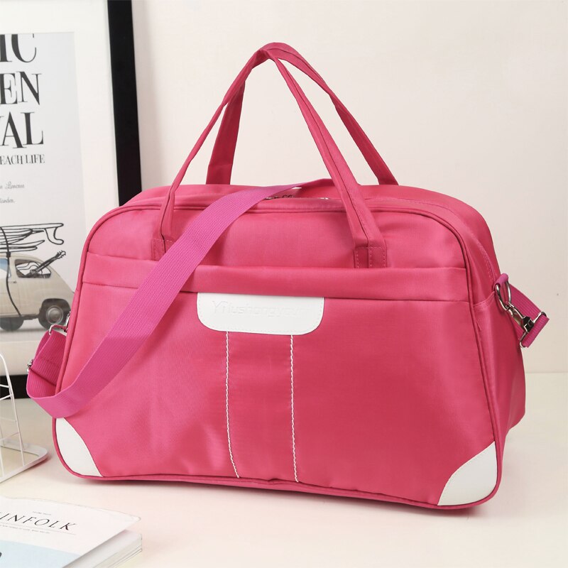 Women Travel Bag Large Capacity Waterproof Nylon Duffle Luggage Shoulder Bag Female Weekend Bags Multifunctional Travel Tote