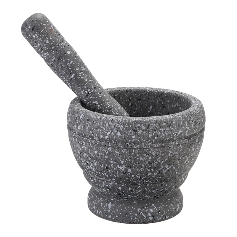 Manual Resin Mortar Pestle Set Kitchen Food Mortar Pestle Tool for herbs spices Shredder Spices Grater Grinder Mill
