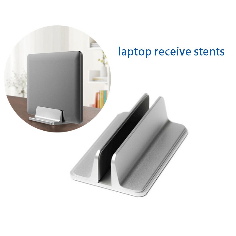 Aluminum Alloy Adjustable Laptop Stand 2 In 1 Desktop Space Saving Holder Adjustable Dock For MacBook/Surface/Samsung