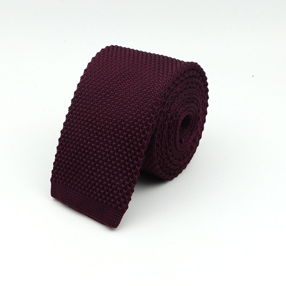 Corbata de punto para hombre, corbatas finas de tejido liso y colorido, estilo clásico, a la , para ocio: 48