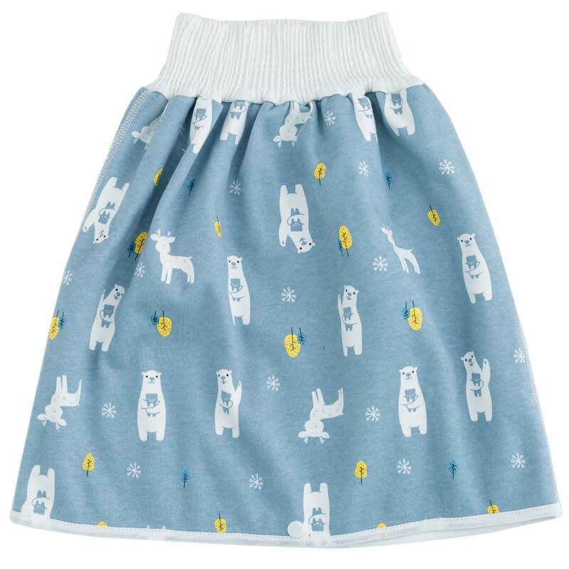 Baby Ausbildung Hosen 2 in 1 Babys freundlicher Windel Wasserdicht Wiederverwendbare Baumwolle Schlauch Röcke Leckage matt Abdeckung Schlafen Bett Kleidung: 2