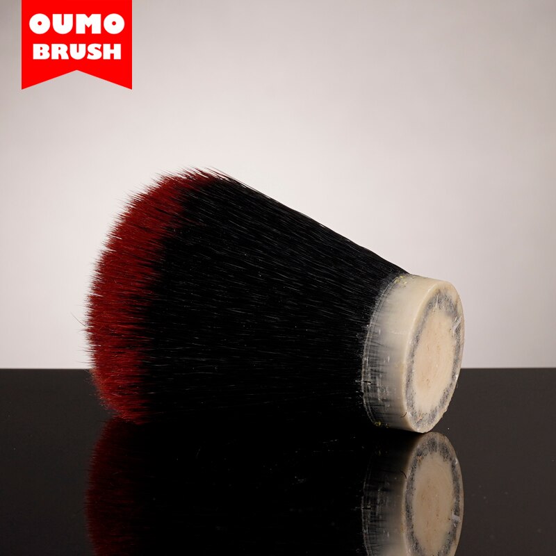 Oumo Borstel-Red Tuxedo Synthetisch Haar Knopen Scheerkwast Knopen