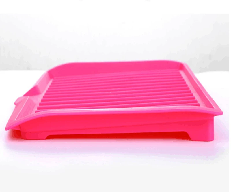 Escurridor de platos de plástico para cocina, bandeja escurridora de platos, estante de secado para fregadero grande, organizador de encimera, estante de secado para platos