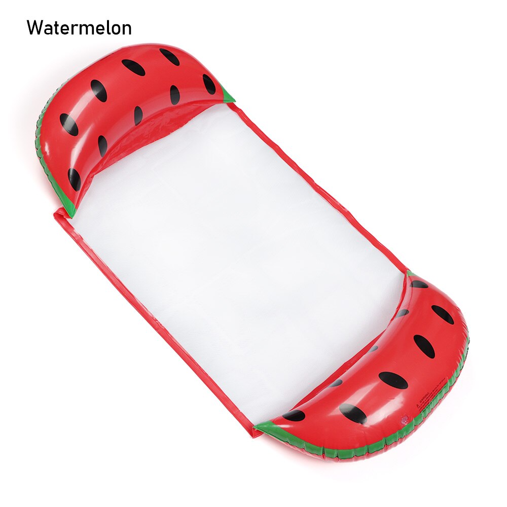 PVC Inflatable Floating Row Float Pool Bed Pool Air Mattresses Water Hammock Swimming Pool Chair Sports Piscina Foldable: Watermelon