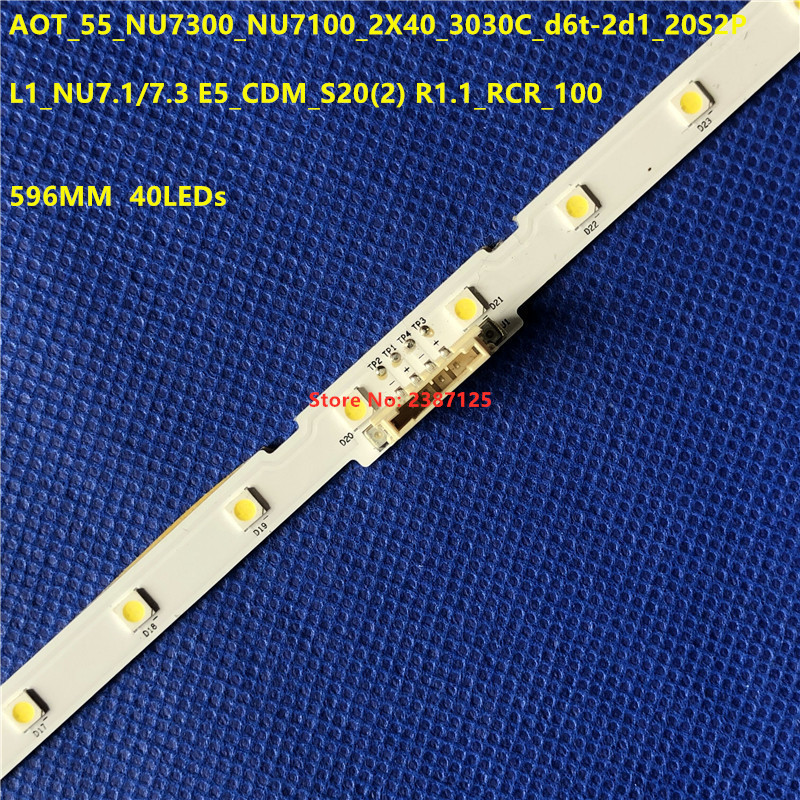 20PCS LED Strips Voor UE55NU7023 UE55NU7090 UE55NU7092 UE55NU7172 UE55NU7179 UE55NU7300 UE55NU7500 UE55NU7655 UE55NU7670