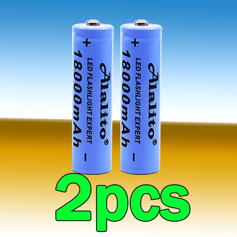 100% Original 3.7v 18000mah 18650 Lithium Rechargeable Battery For battery pack power tool Flashlight batteries+charger: Gold