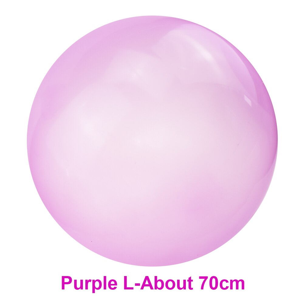 Children Outdoor Soft Air Water Filled Bubble Ball Blow Up Balloon Toy Fun Party Game Summer for Kids Inflatable: L Purple