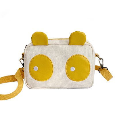 Vrouwelijke Messenger Bag Panda Schoudertas: yellow