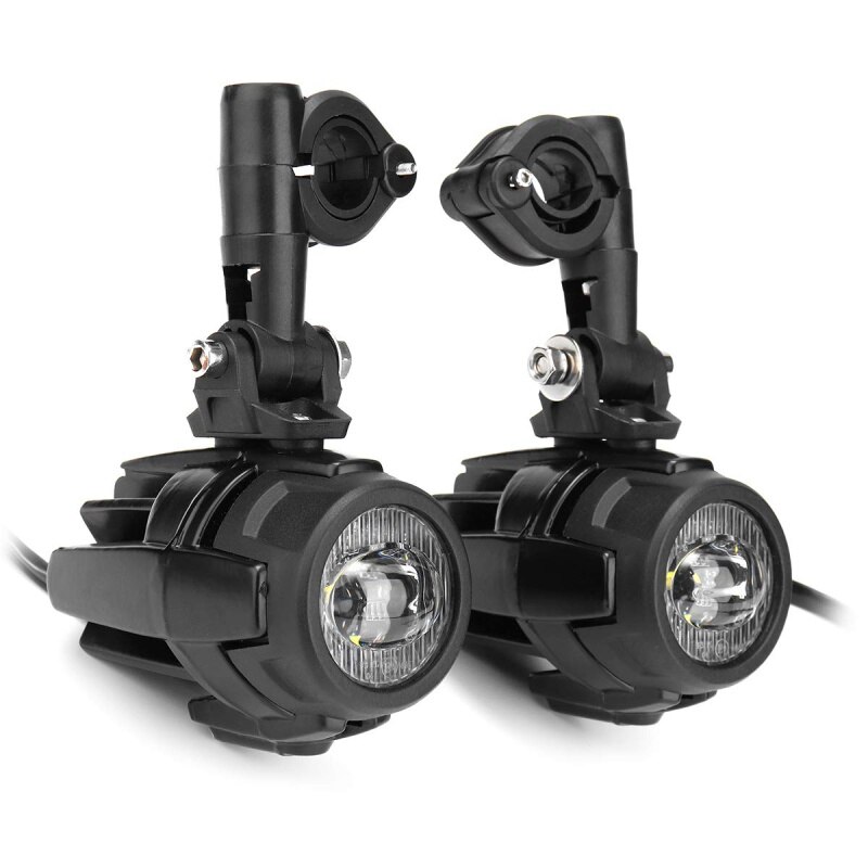 2 stk 40w led ekstra lampe 6000k super lyse tåge kørelys sæt led lys pærer drl til motorcykel bmw  k1600 r1200g: Kun lys