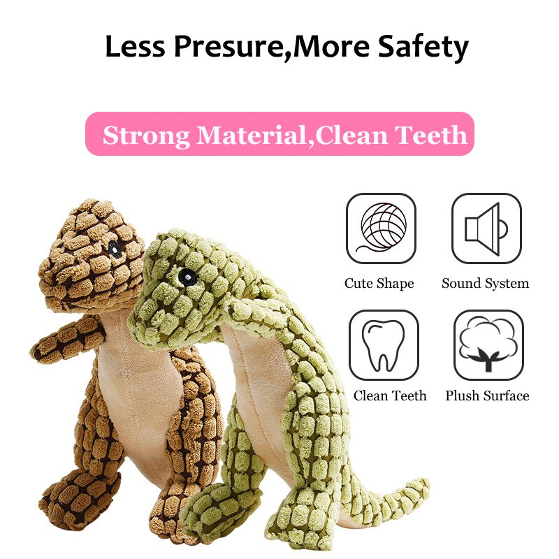 Miflame Large Dogs Toys For Pet Accessories Labrador Poodle Toys Dinosaur Small Dog Supplies Squeaky Puppy Toy For Pet Toy Chew