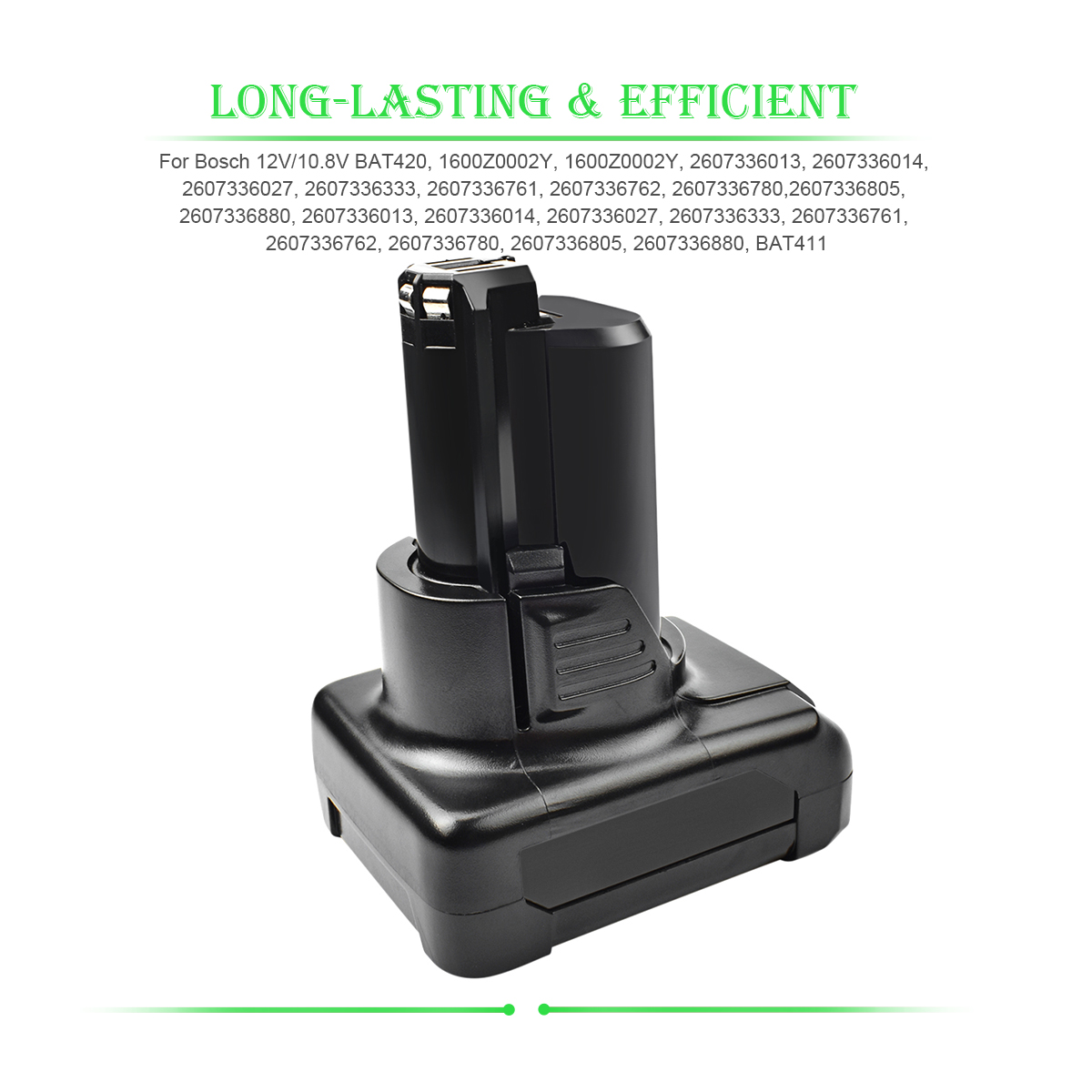 Batería de ion de litio de 6000mAh, 10,8 V, 12V, batería recargable 411 para batería BOSCH BAT412A BAT413A D-70745GOP 2607336013 2607336014 PS20-2 PS40