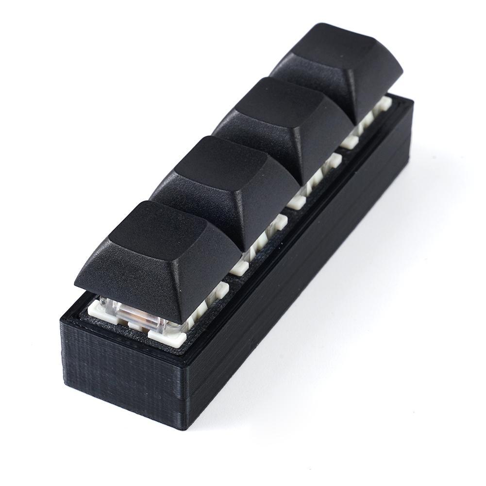 USB Programmable Macro Keyboard 4 Keys One-key Shortcut Keys Mouse Button Volume Control Key Mini Keypad