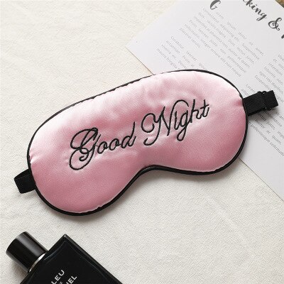 Sovmask andas relax skyddar lindra ögon vävnad tryck täcka ögon sova natt mask snygg bärbar: Rosa