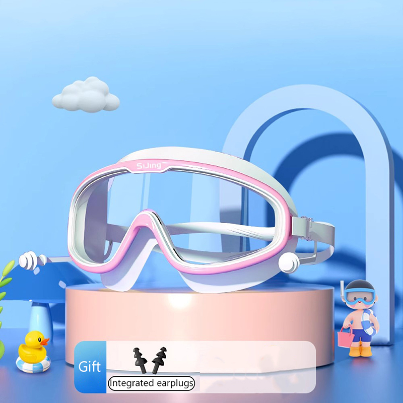 KIUIOM Lunettes De Natation Pour Adultes – Anti-UV, Verres PC, Avec Pince-nez Et Bouchons D’oreilles