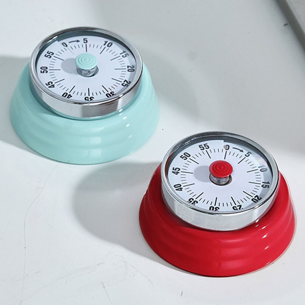 Count Down Magnetic Bottom Practical Kitchen Timer Mechanical Clockwork Easy Operate Reminder Pointer Multi Use Cooking Portable