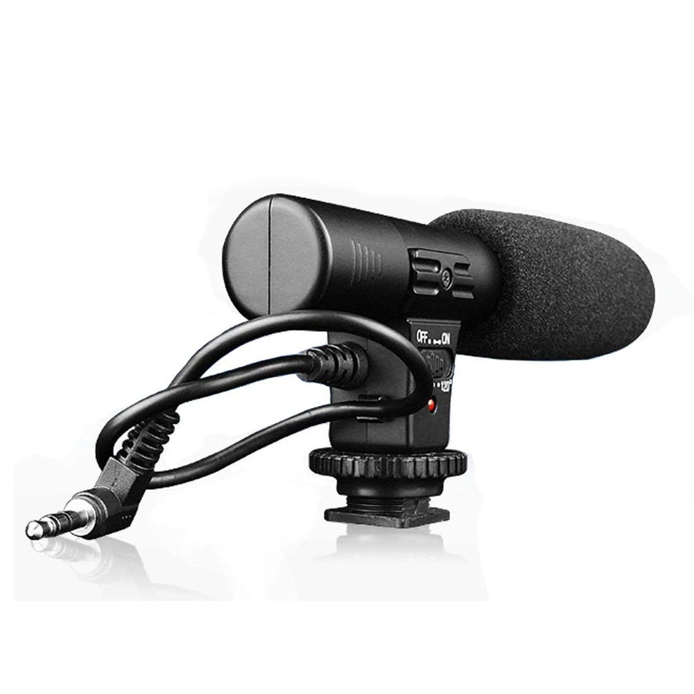 MIC-01 SLR Camera Microphone Photography Video Camera Stereo Recording Microphone for DV Digital SLR Camera Camcorder