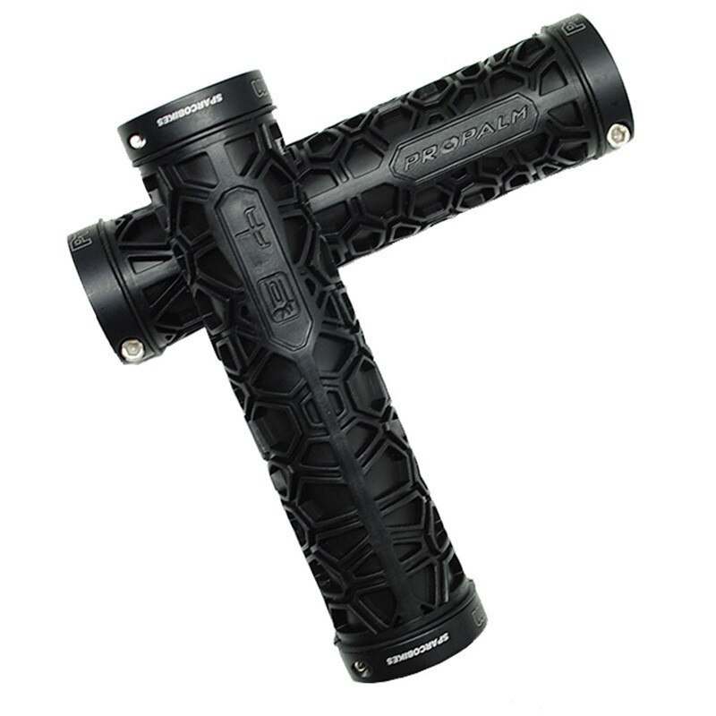 Cubierta de manilla de bloqueo para bicicleta de montaña, cubierta de mango de cubo Feng Shui chino general, BMX, absorción de impacto transpirable: black