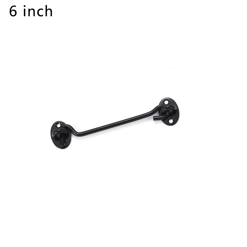 Serrure de fenêtre en acier inoxydable, avec interrupteur de sécurité, crochet de porte de cabine, loquet silencieux