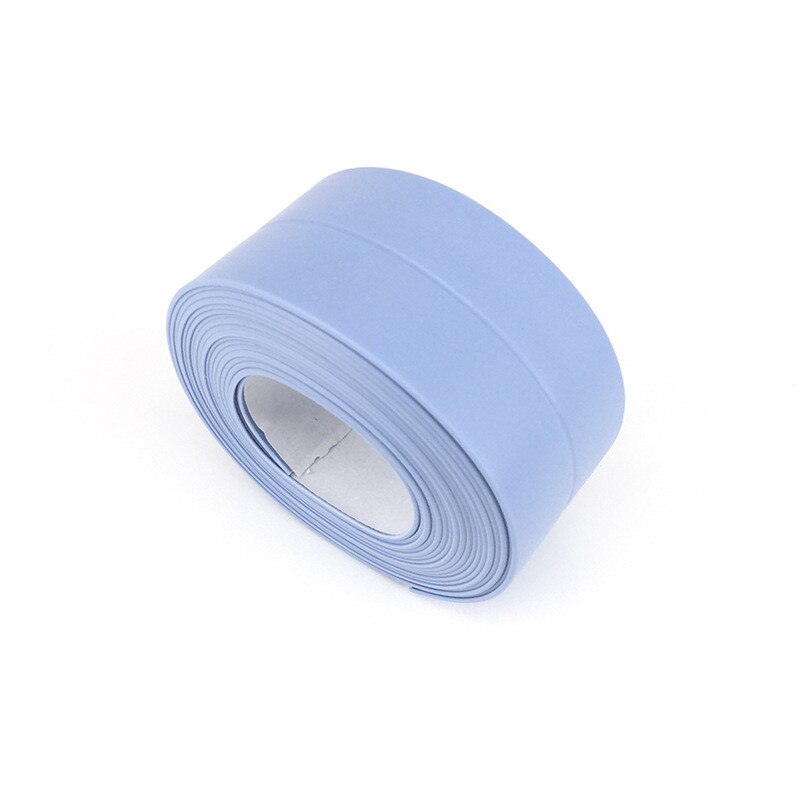 Fregadero de Cocina impermeable moho fuerte autoadhesivo cinta transparente bao crevicio tira autoadhesiva piscina Junta de Agua: Sky Blue