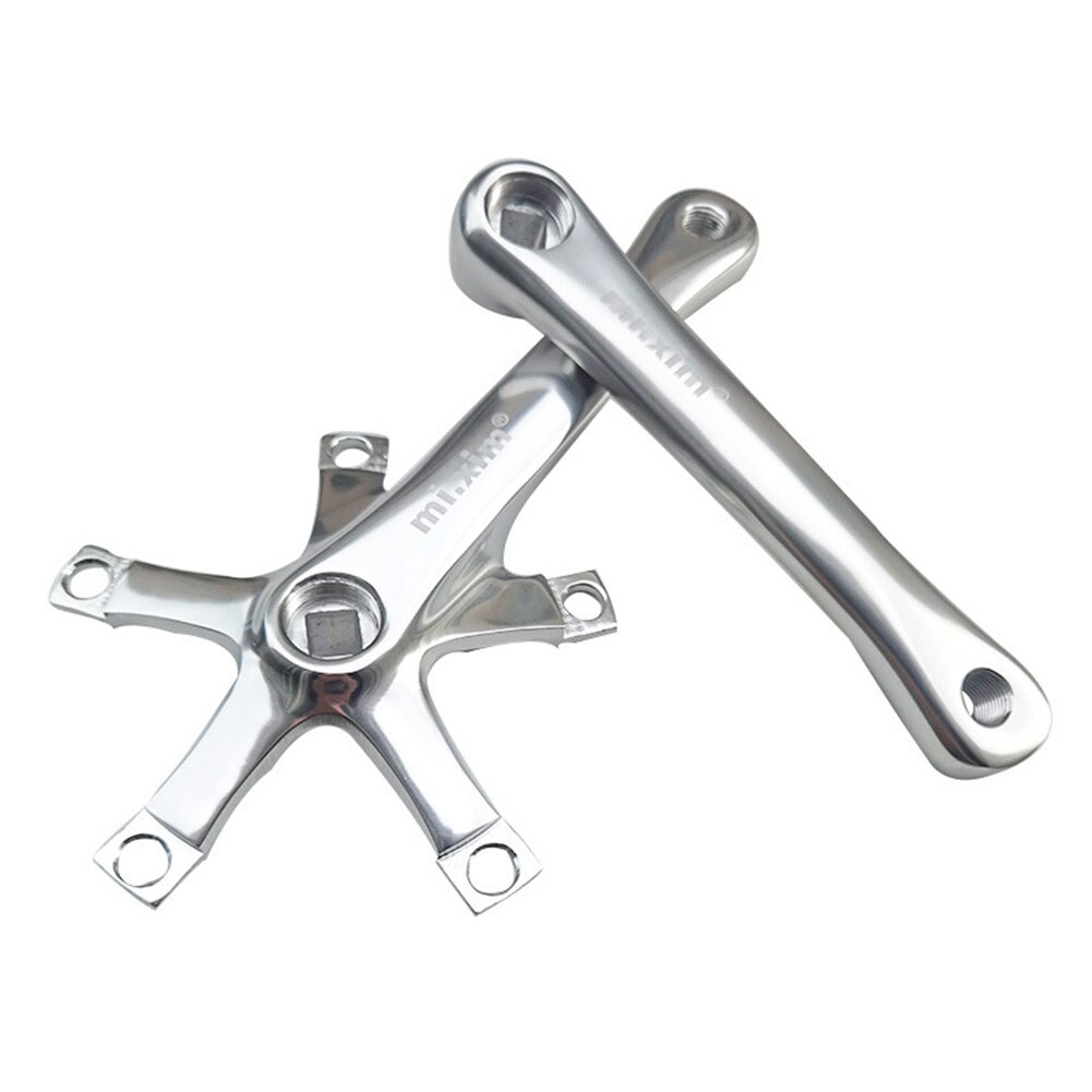 1 Pair Aluminum Alloy Cranksets BCD 130mm Bike Bicycle Crank Arm 165mm Universal Road Bike Crank Bicycle Part Accessories