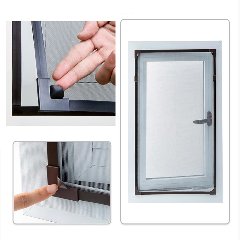DIY-Mückenschutzfenster, weicher magnetischer Rahmen, magnetischer Bildschirmzubehör Fonda para PVC-Komponentenfenster, selbstklebende Rückseite