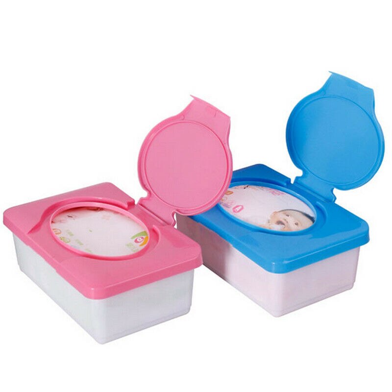 Droog Nat Tissue Papier Doos Plastic Case Real Tissue Case Babydoekjes Servet Druk Pop-Up Thuis tissue Houder Accessoires