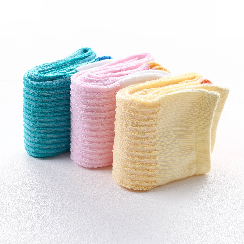 3-12Y Baby Meisjes Kniekousen Contrasterende Golven Kids Over Knie Sokken Lange Lente Sokken Voor Prinses Kind