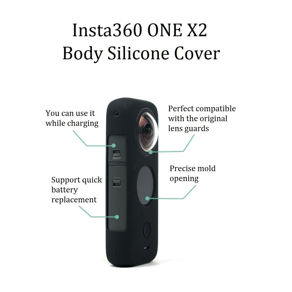 Coque de protection en Silicone pour Insta360 ONE X2