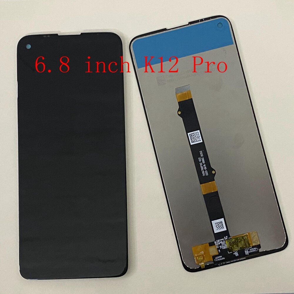 Original K12 Pro LCD Display Touch Screen Digitizer Assembly For Lenovo K12 LCD Screen Display K12 Note LCD SCREEN