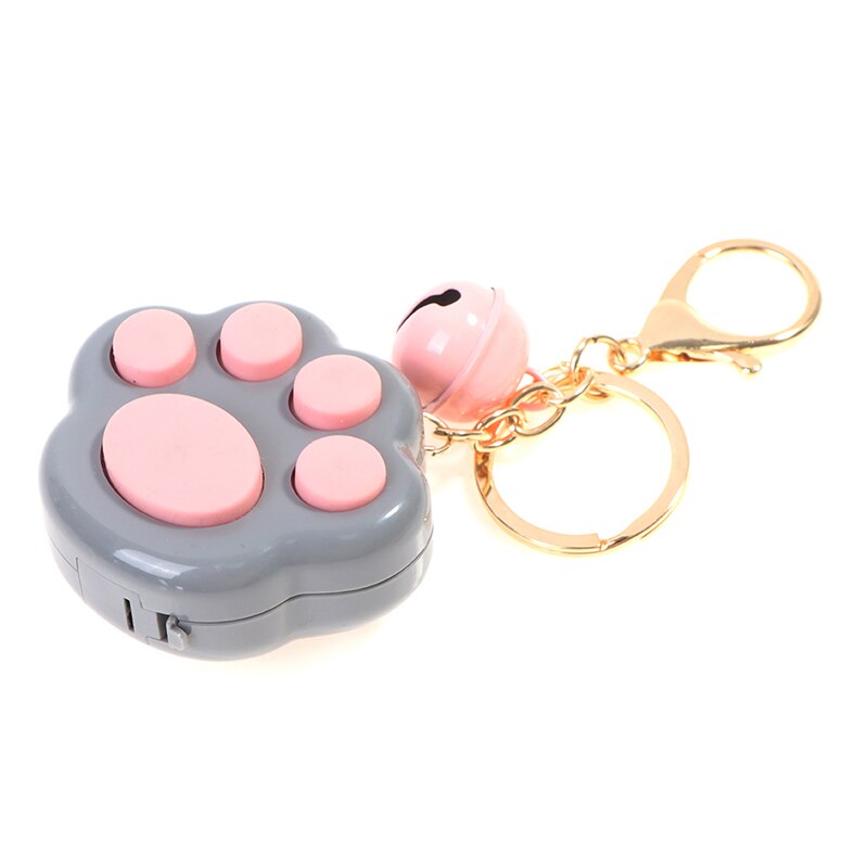 1Pc Volwassenen Kids Stress Relief Speelgoed Draagbare Kat Poot Vorm Geheugen Doolhof Kubus Gadget Sleutelhanger Educatief Decompressie Game: grey