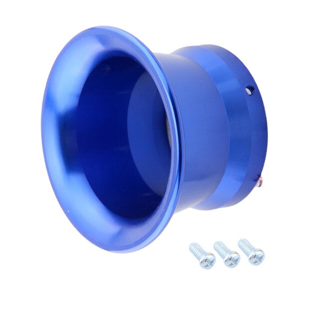 Embudo Angular de turbina para filtro de aire, pila de velocidad de 50mm, para carburador PWK24 PWK26: Blue