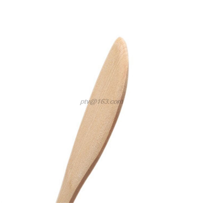 10 pcs Wooden Spoon Dumpling Filling Utensil Peanut Butter Spreading Tools for Kitchen Restaurant