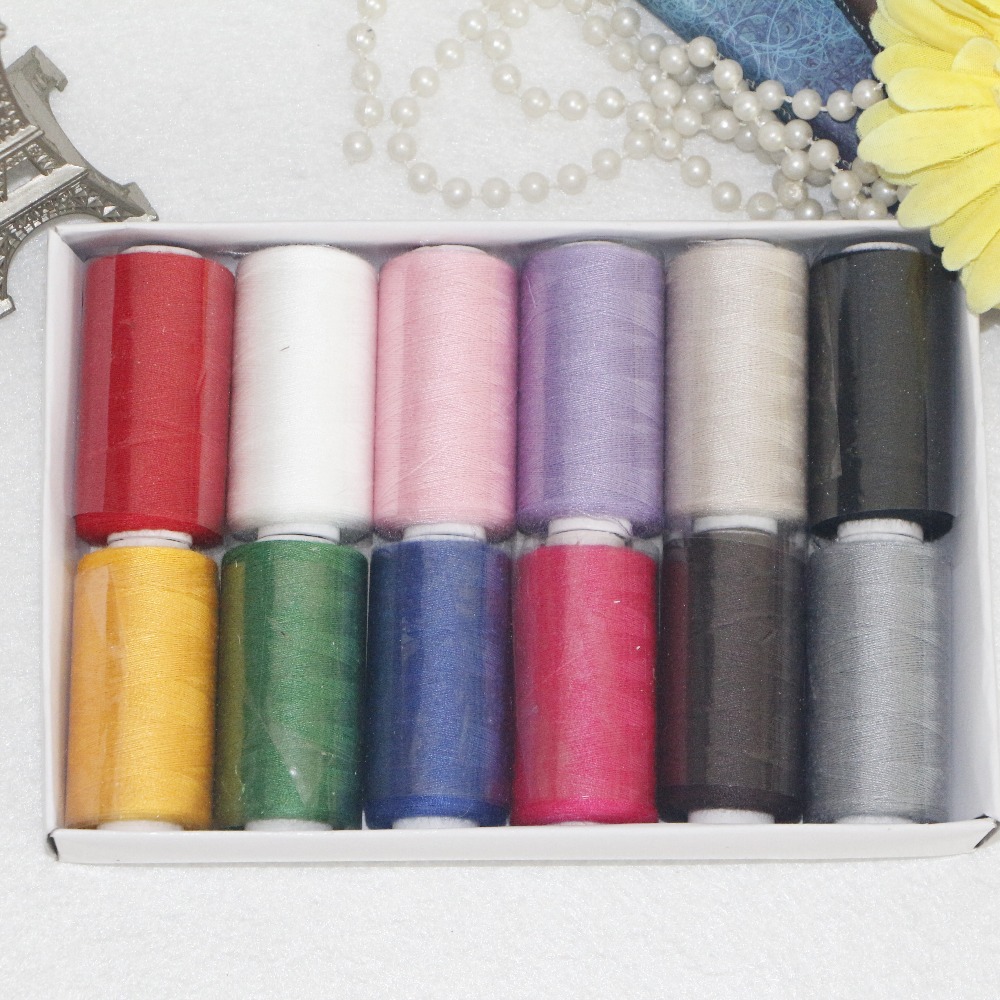 Diy Draad, Hand/Machine Naaigaren 12 Kleuren Per S... – Grandado