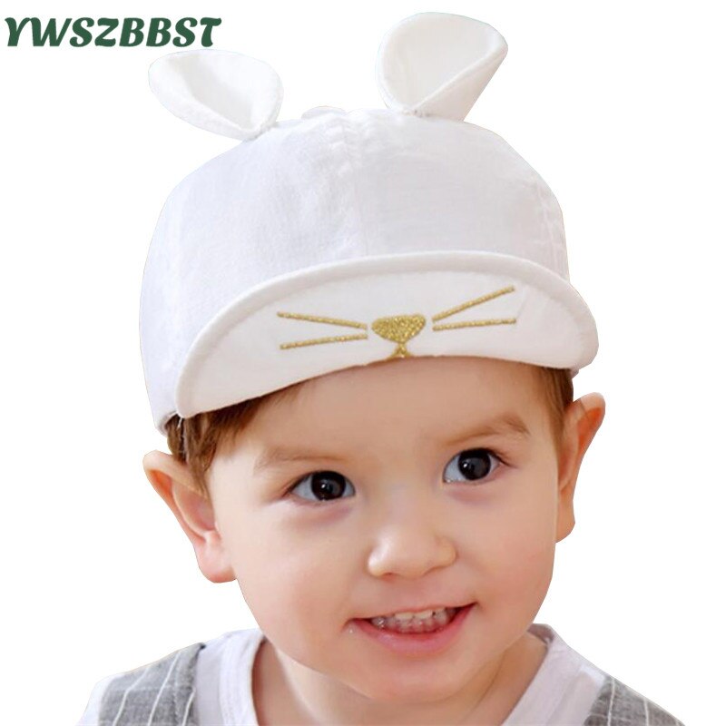 Chapeau de bébé garçon avec oreilles mignonnes, casquette de baseball en coton pour bébé, chapeaux de soleil d'été pour bébé, casquettes pour enfants