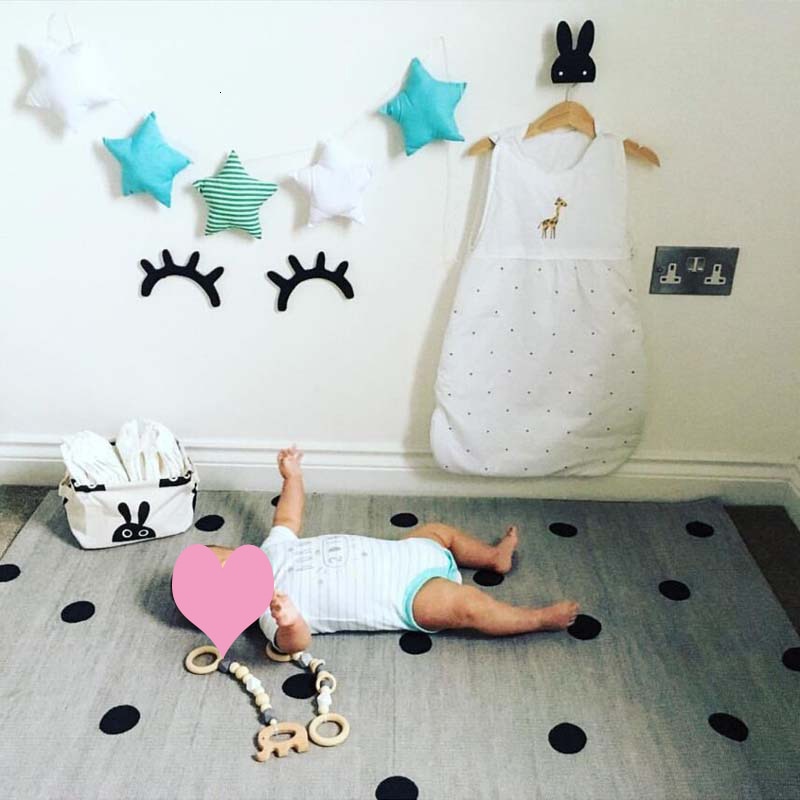 Koodykids børneværelse indretning nordiske bomuld stjerner guirlande vægophæng indretning børne børneværelse stjerne indretning baby fotografering rekvisitter