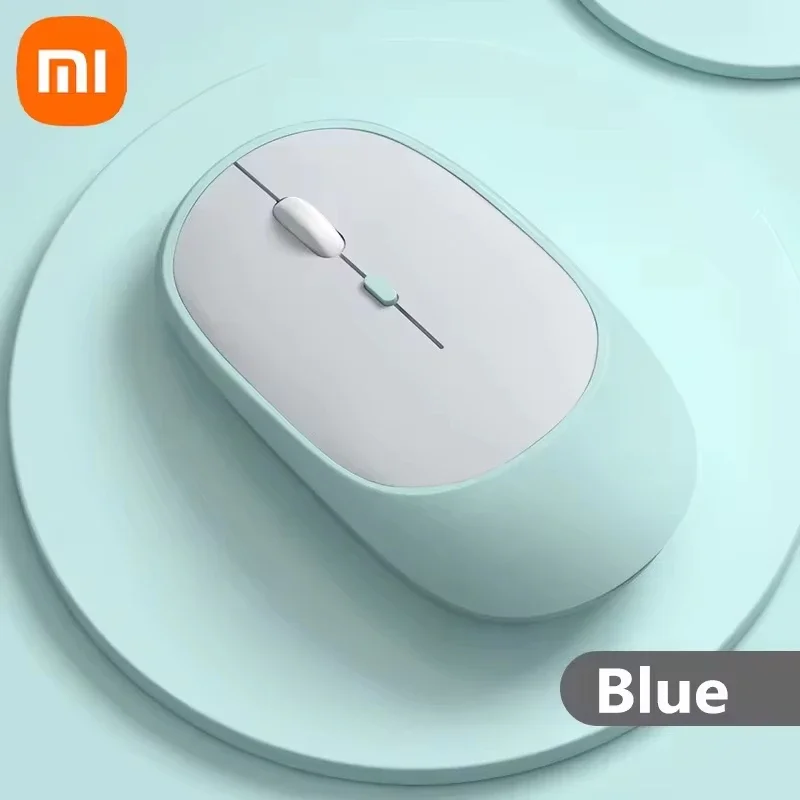 XIAOMI Bluetooth-Funkmaus, USB wiederaufladbar, Ergonomie, einstellbare DPI, Bürostille, optische elektrische Mäbenutzen, 2,4 G-Tastaturen: Lila