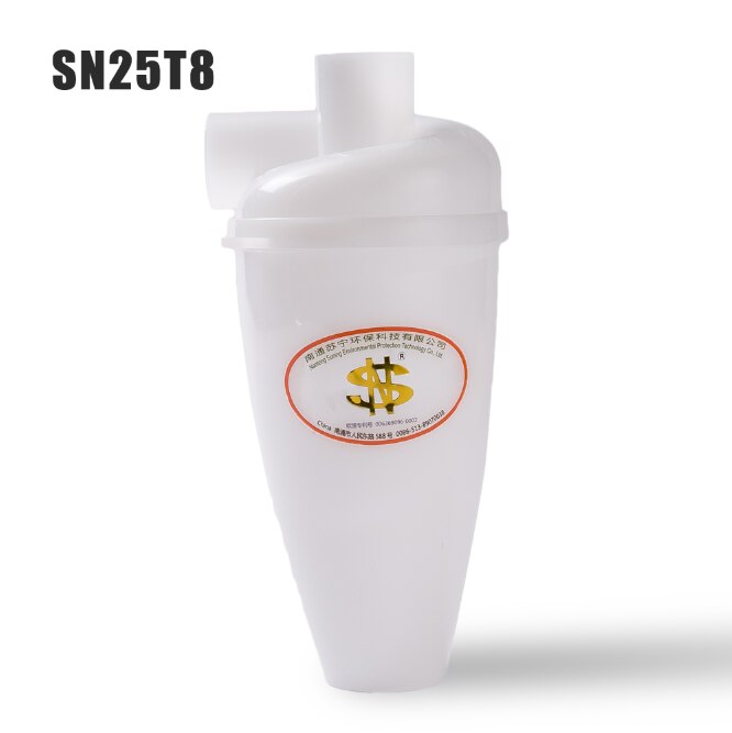 SN25T8 Car Cyclone Vacuum Cleaner Spiral StructureTurbo Cyclone Filter Dust Collector Cyclone For Any Bucket: White