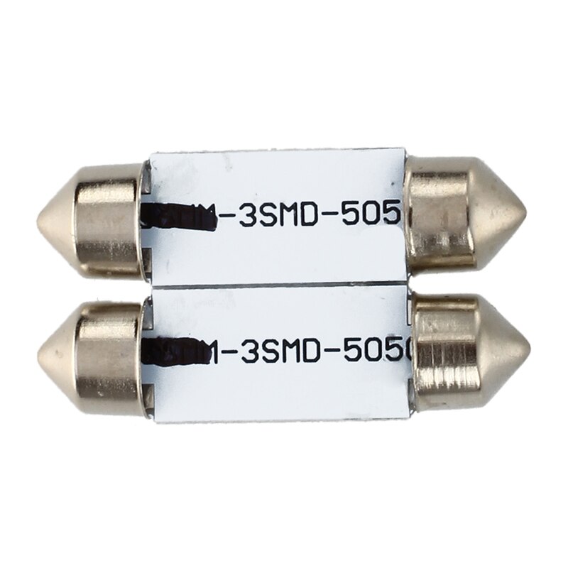 2x C5W 3 Led Smd 5050 36Mm Xenon Witte Lamp Plaat Shuttle Slingers E Plafond Lamp Auto Licht