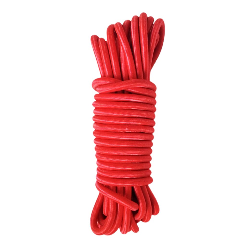 4mm x 10 meter sterk elastisch bungee-koord schokkoord vastbinden doe-het-zelf verschillende kleuren: Rood