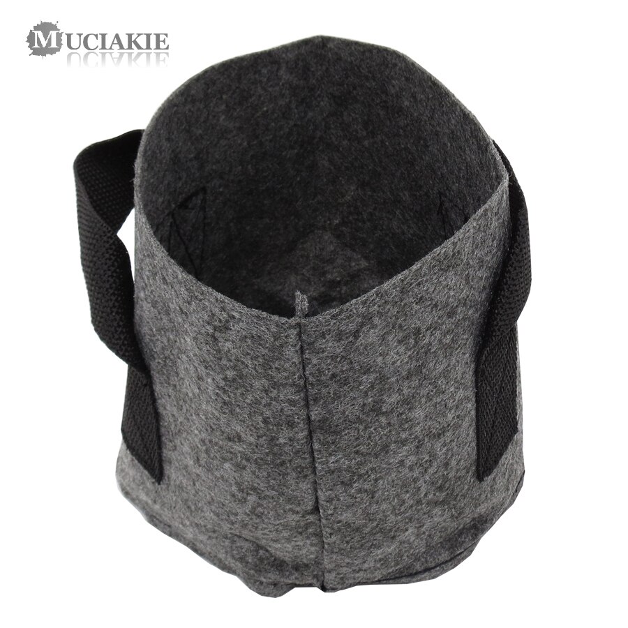 1/2/3/5/7/10 Gallon Garden Grow Bag with Handle Felt Grey Fabric Plant Planting Growing Box Vegetable Potato Round Pot Container