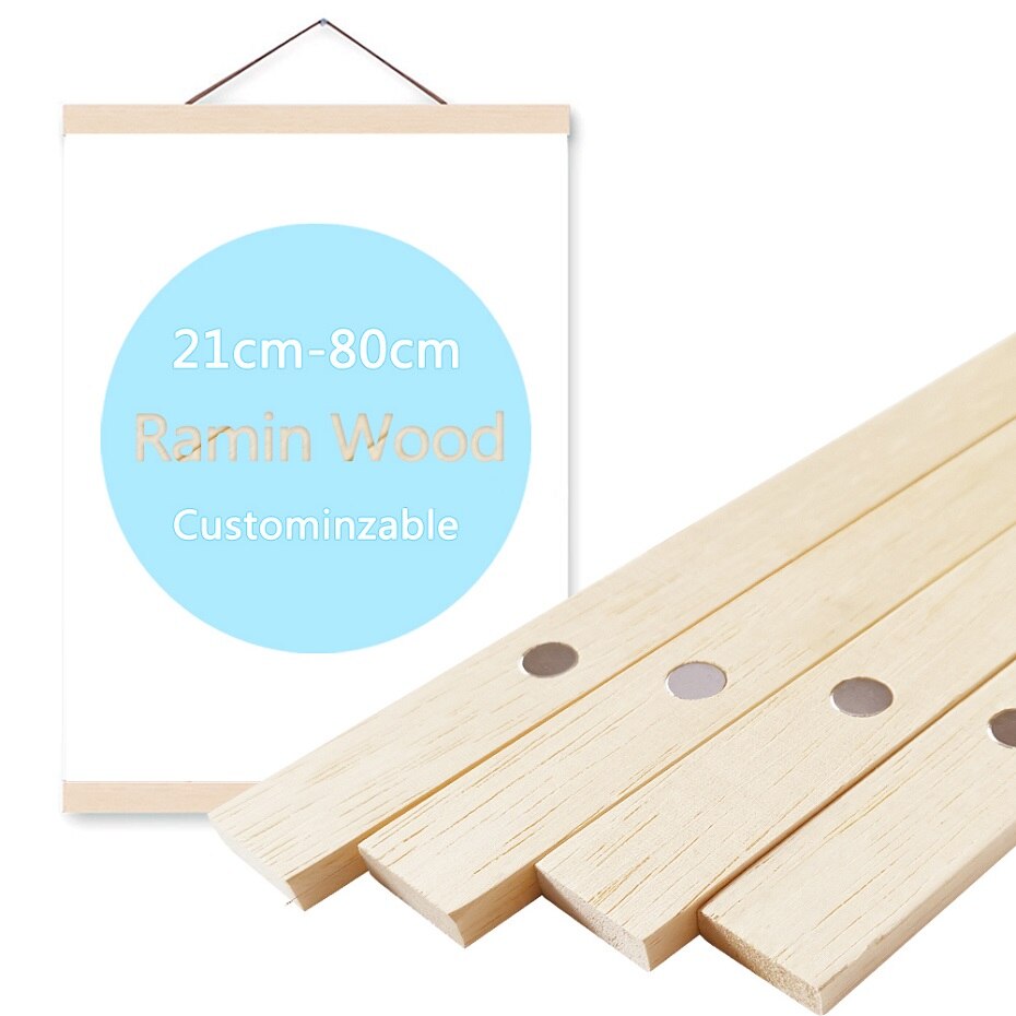 21-70 Cm Wood Poster Frame Photo Hangers Hanging Kit for Pictures Canvas Paintings Prints Artwork Room Interior Home Decor: MXX-2 / 30CM